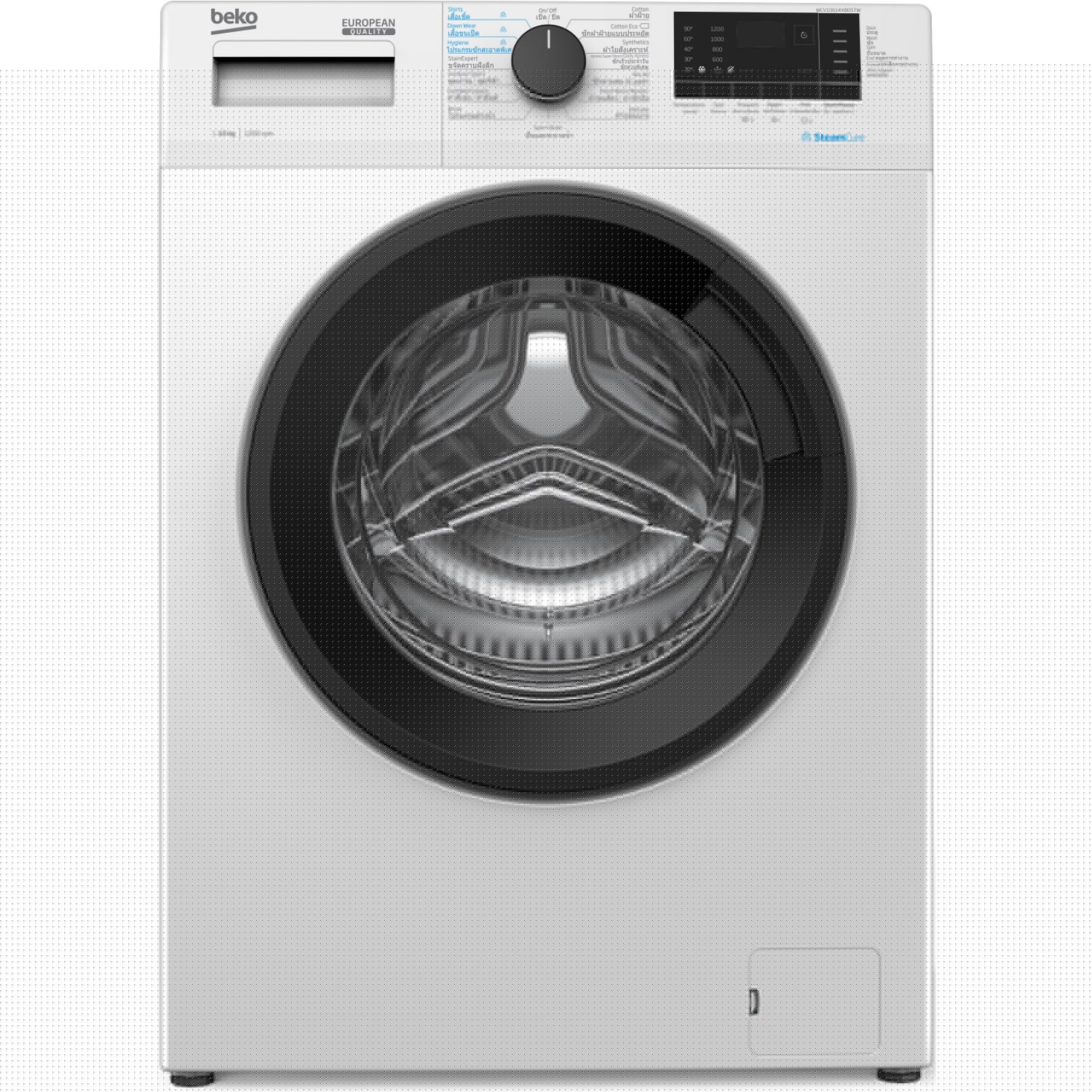 BEKO เครื่องซักผ้าฝาหน้า 10 กก. รุ่น WCV10614XB0STW สีขาว