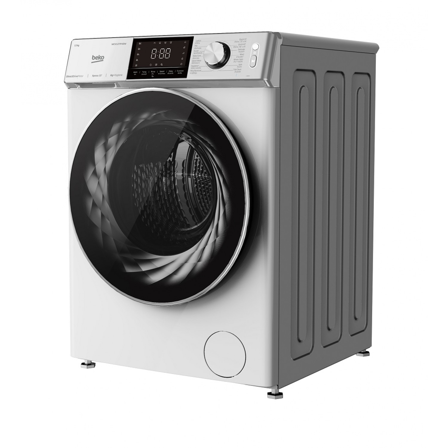 BEKO เครื่องซักผ้าฝาหน้า 12 กก. WCV127P4DW สีขาว