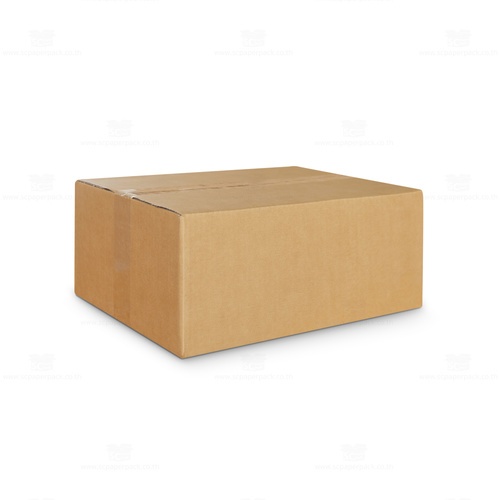 i-box OTP กล่องกระดาษฝาปิด ขนาด 38x38.44x24.77 ซม./4 นิ้ว สีน้ำตาล