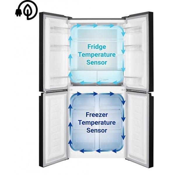 HITACHI ตู้เย็น Multi door ขนาด 16.5 คิว รุ่น HR4N7522DSXTH สีเทา