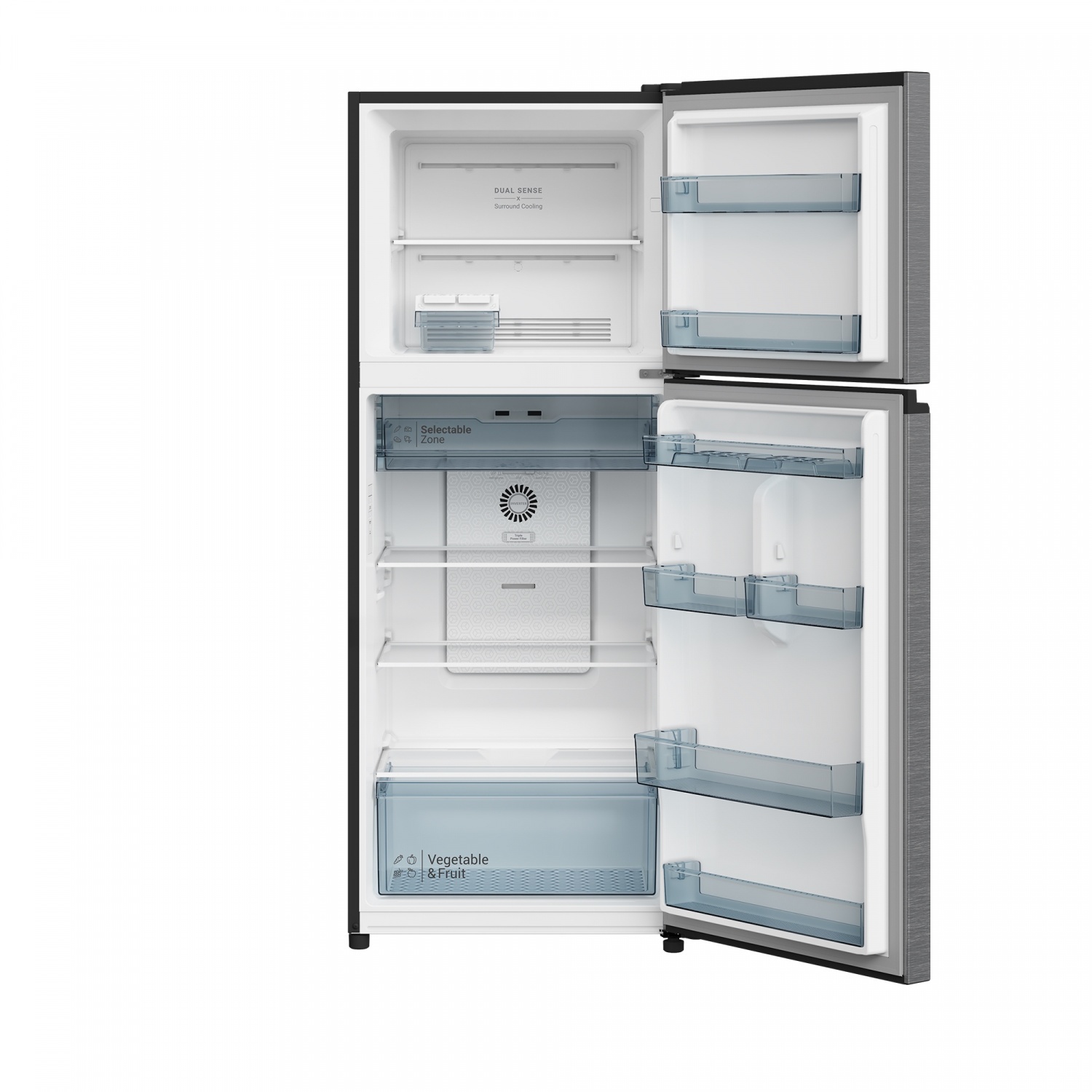 HITACHI ตู้เย็น 2 ประตู 13.2 คิว HRTN6408SXTH ELEGANT INOX