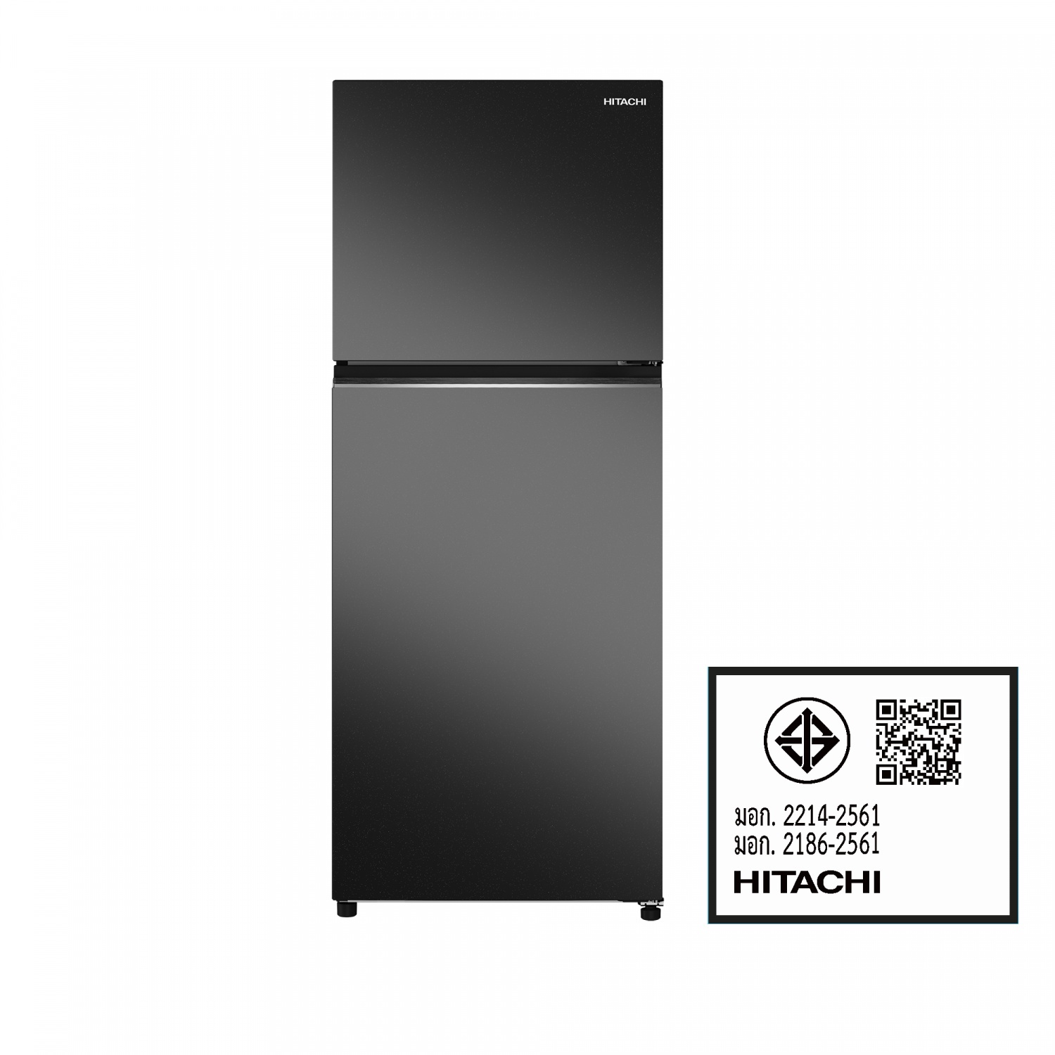 HITACHI ตู้เย็น 2 ประตู 13.2 คิว HRTN6408SUTH UNI GLASS