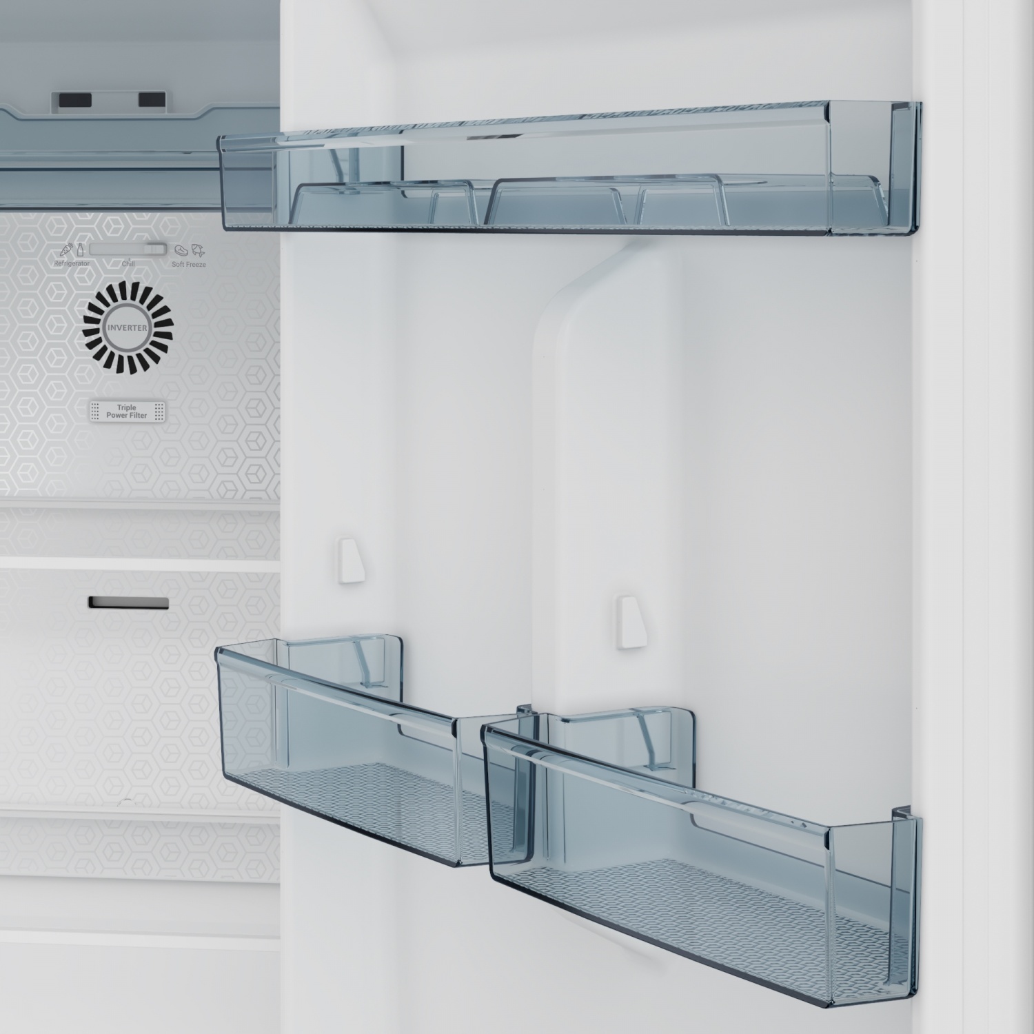 HITACHI ตู้เย็น 2 ประตู 13.2 คิว HRTN6408SUTH UNI GLASS