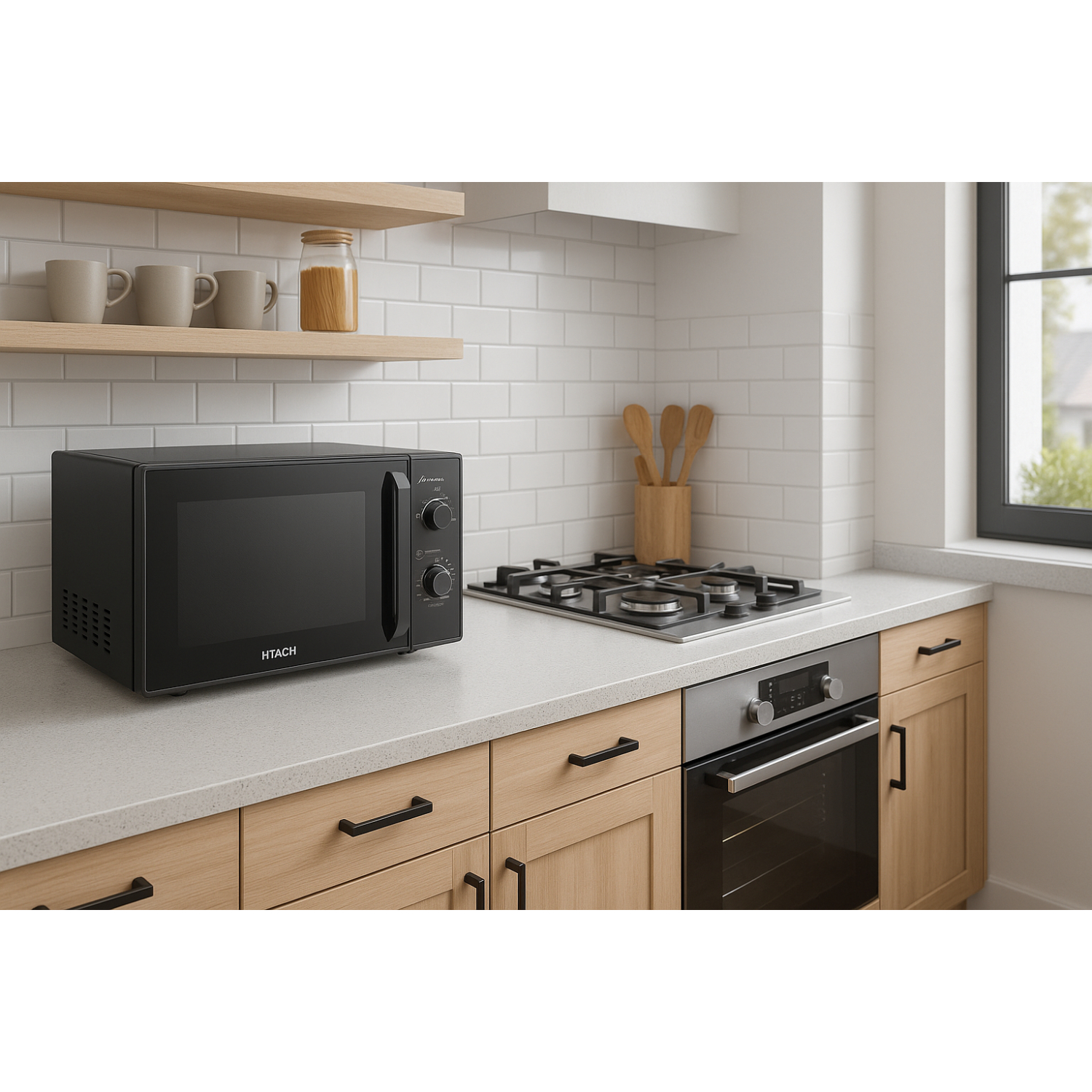 HITACHI ไมโครเวฟ ขนาด 20 ลิตร รุ่น HMRM2002 สีดำ 