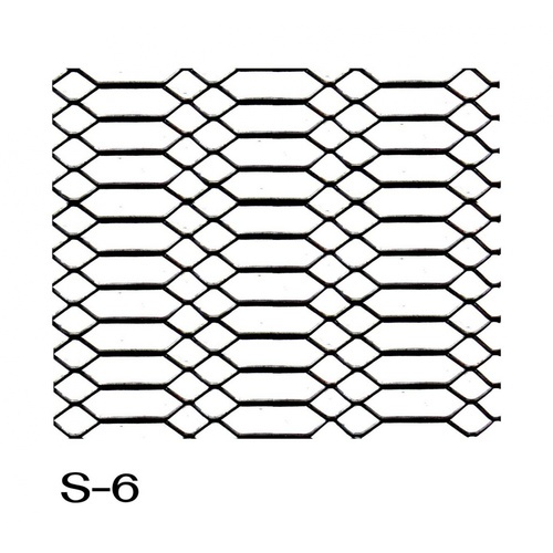 ปืนใหญ่ ตะแกรงเหล็กฉีก S-6 ขนาด 120 x 240 ซม สีดำ