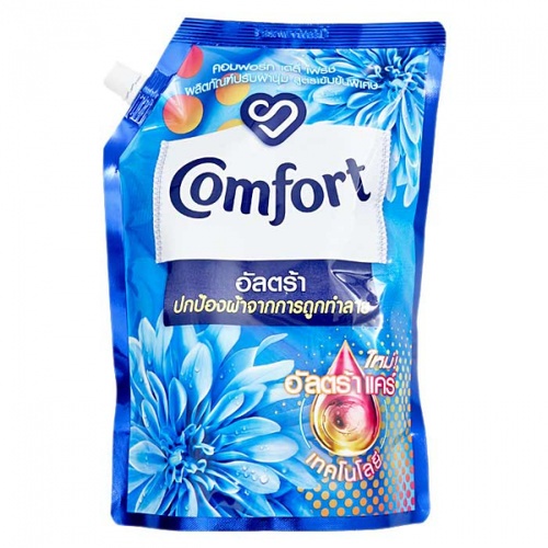 COMFORT น้ำยาปรับผ้านุ่ม  คอมฟอร์ทอัลตร้า(แบบเติม)  ขนาด 1250 มล. สีฟ้า
