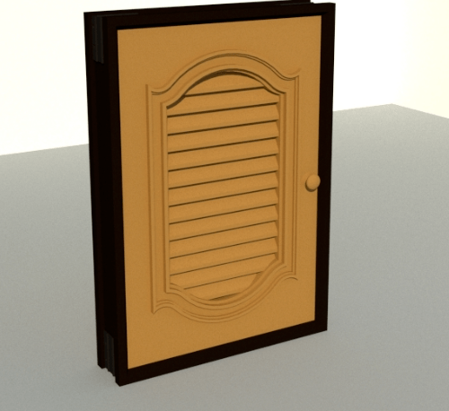 CLOSE บานซิงค์เดี่ยว PVC 45.5x65.5 ซม. CASTELLO สีสัก