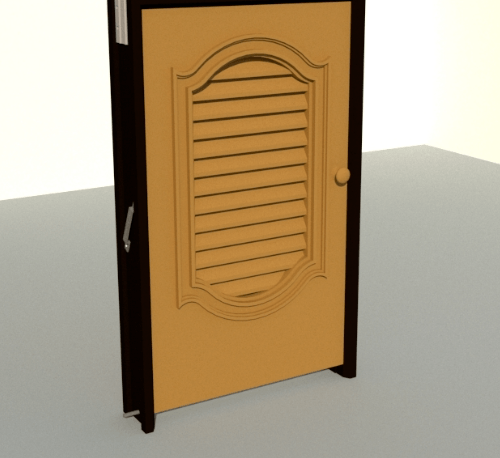 CLOSE บานซิงค์ถังแก๊ส PVC CASTELLO 45.5x78.5 CM. สีสัก