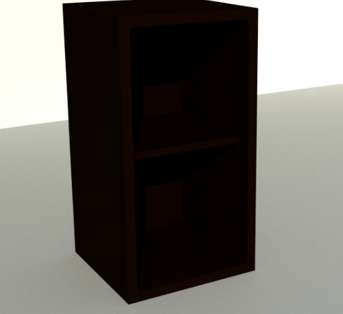 CLOSE ชั้นเข้ามุม PVC CASTELLO 35x66x34 สีสัก