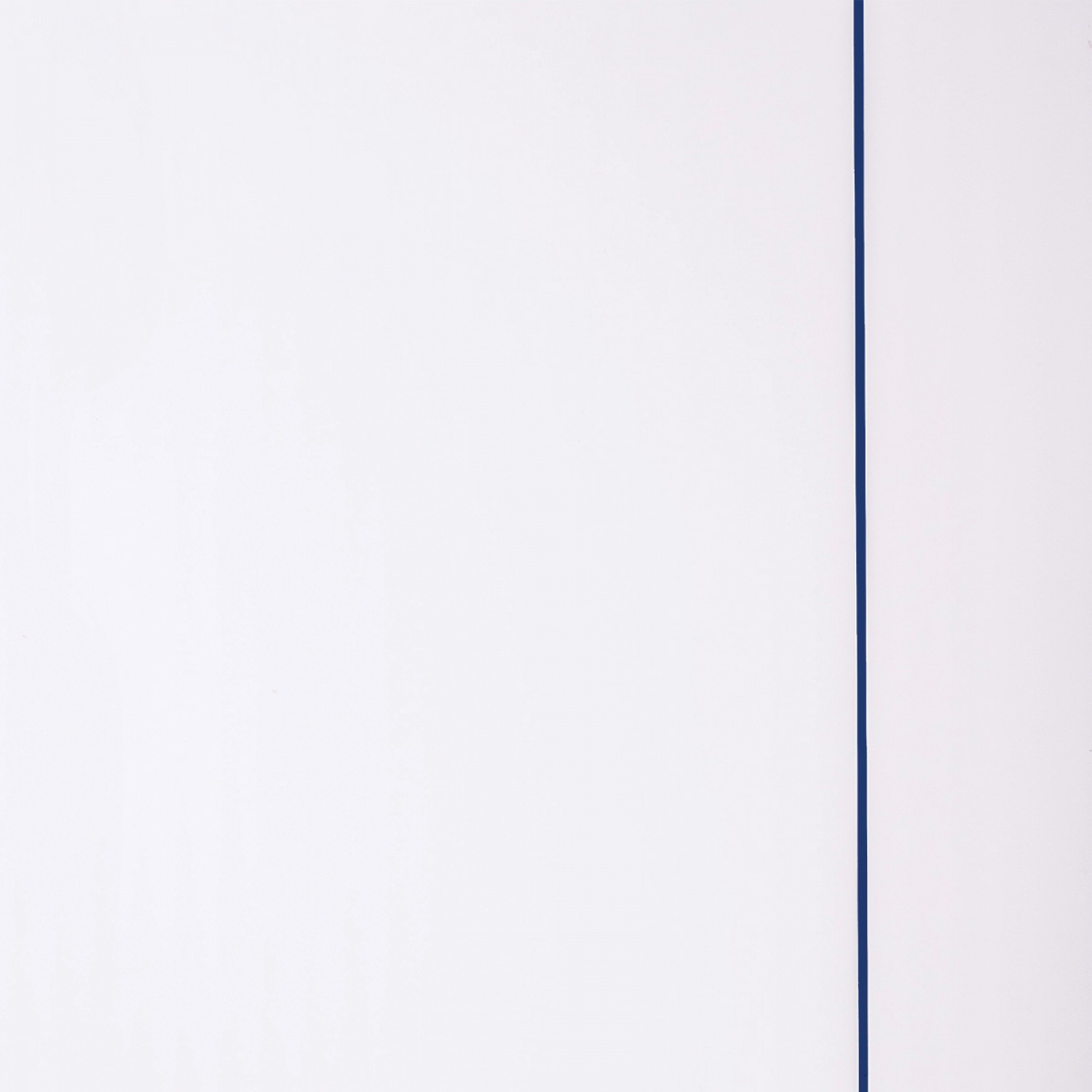 WELLINGTAN ประตู UPVC Profile รุ่น  WT2 (สำหรับใช้ห้องน้ำภายใน) เกล็ดล่าง เซาะร่องเส้นสีน้ำเงิน ขนาด 70x200 ซม. สีขาว (เจาะลูกบิด)
