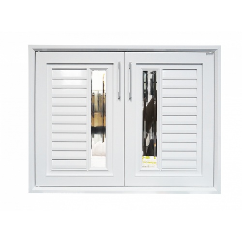 CLOSE บานซิงค์คู่ ABS ALISA 85.5x65.5 ซม. สีขาวออร่า