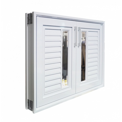 CLOSE บานซิงค์คู่ ABS ALISA 85.5x65.5 ซม. สีขาวออร่า