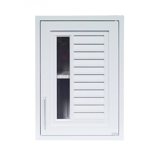 CLOSE ตู้แขวนเดี่ยว  ABS ALISA 46x66x34 ซม. สีขาวออร่า