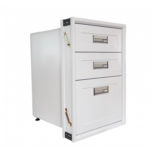 CLOSE ตู้ลิ้นชัก 3 ชั้น 45.5x65.5x50 ซม. ABS - AC สีขาว