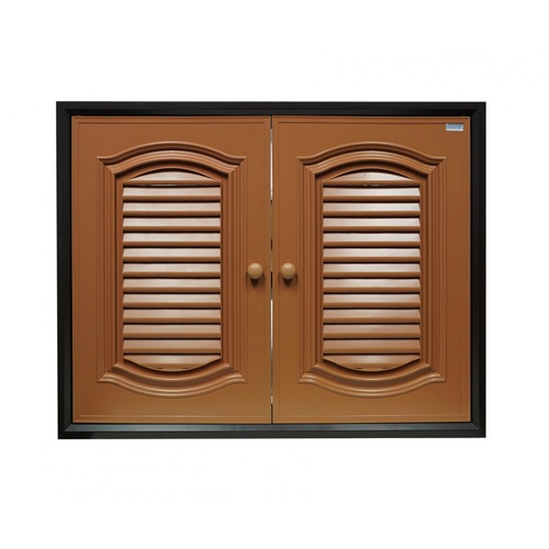 CLOSE บานซิงค์คู่ PVC CASTELLO 85.5x65.5 สีสัก