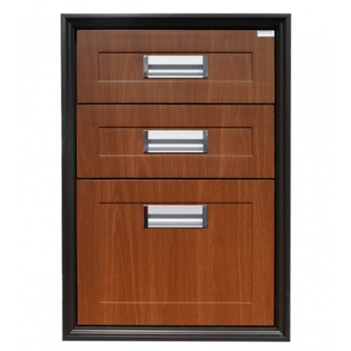 CLOSE ตู้ลิ้นชัก 3 ชั้น ABS 45.5x65.5x50 ซม. BROWNIE สีน้ำตาลพรีเมี่ยม