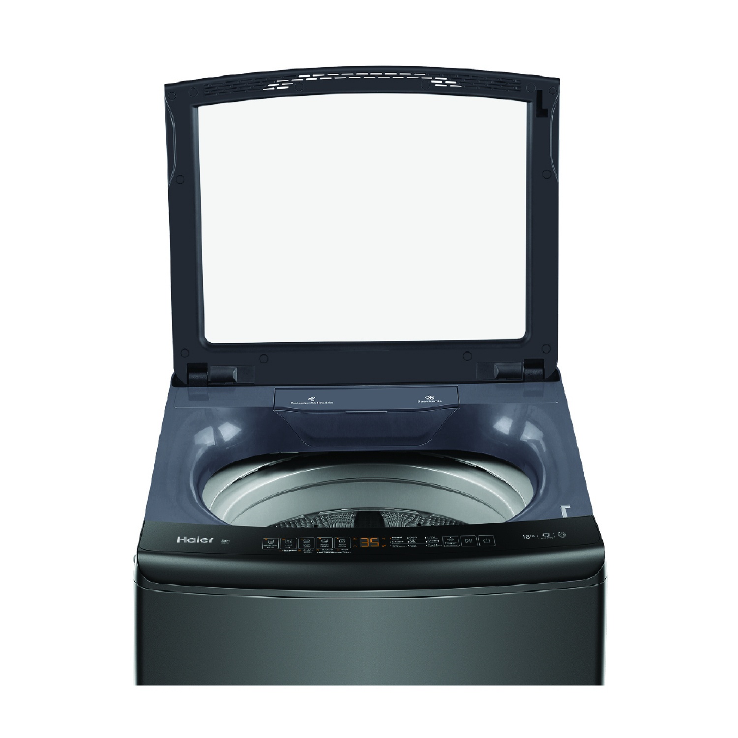 HAIER เครื่องซักผ้าฝาบน 18 กิโล รุ่น  HWM180-B278S6 สีดำ