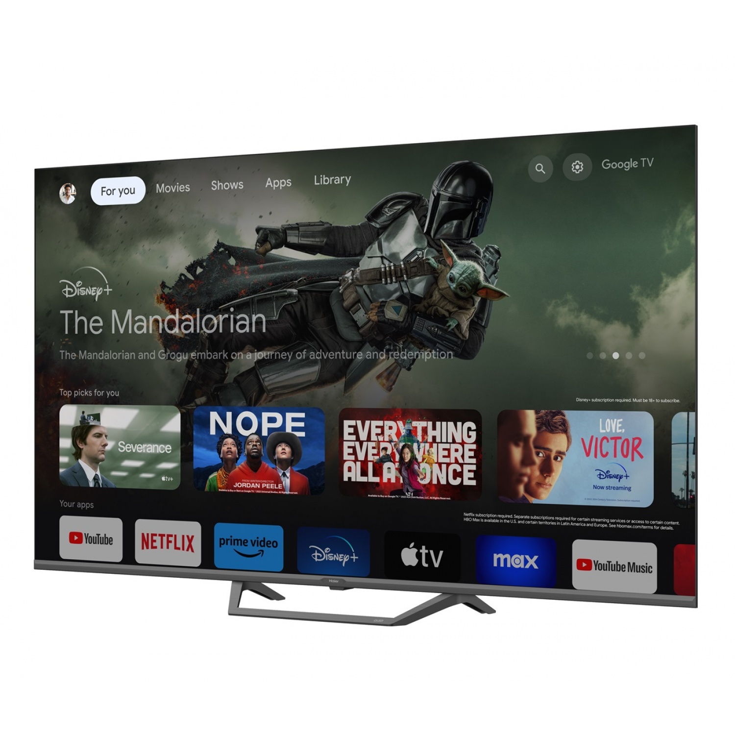 HAIER Smart TV ขนาด 32 นิ้ว รุ่น H32S80EFX สีดำ