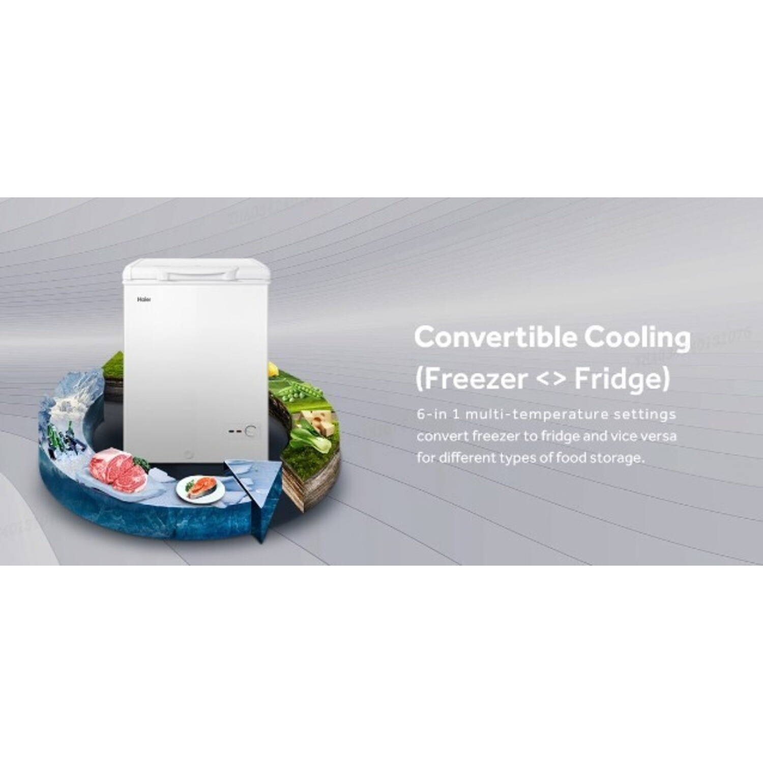 HAIER ตู้แช่ฝาทึบ 2 ระบบ ขนาด 7.0 คิว รุ่น HCF-228C2 สีขาว