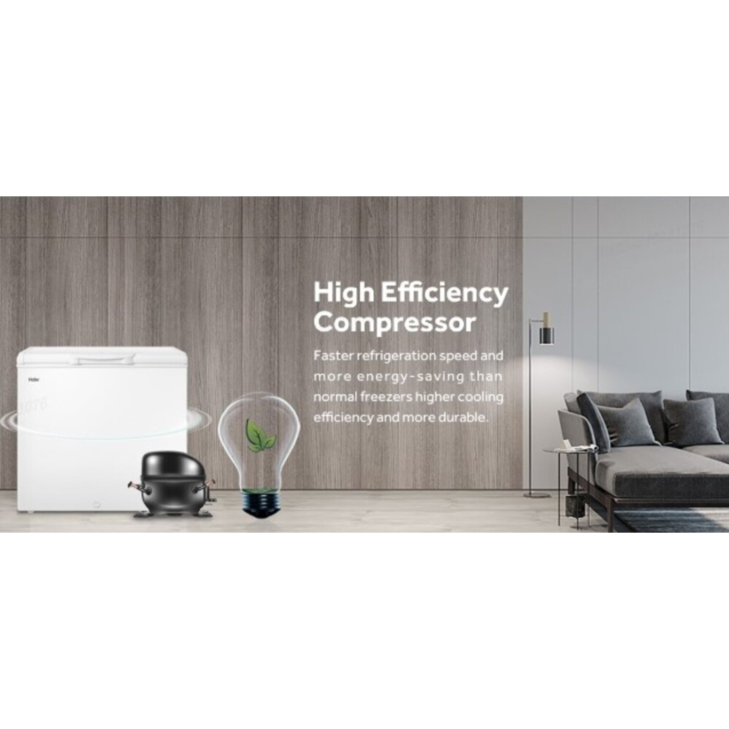 HAIER ตู้แช่ฝาทึบ 2 ระบบ ขนาด 7.0 คิว รุ่น HCF-228C2 สีขาว