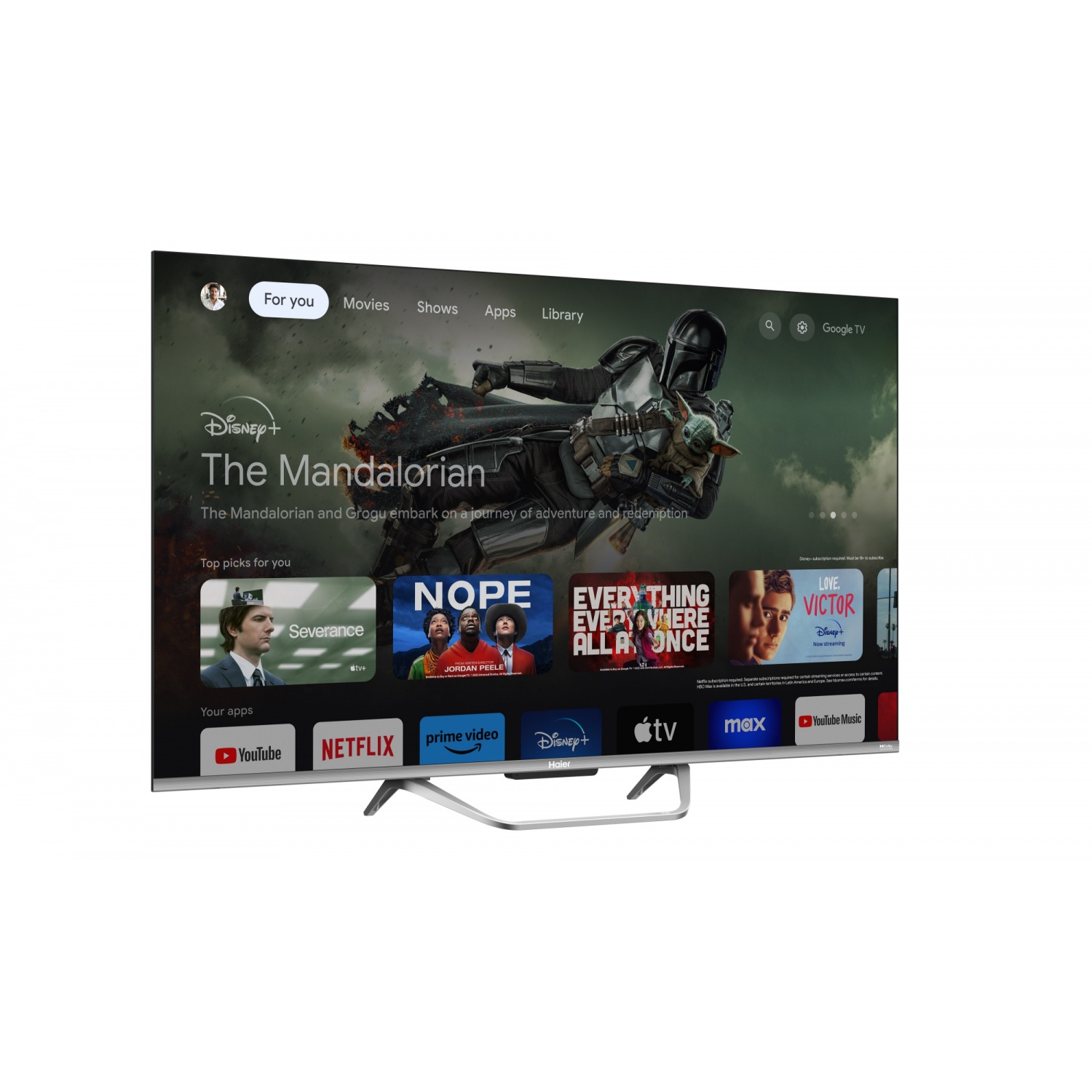 HAIER Smart TV ขนาด 75 นิ้ว รุ่น H75S800UX สีดำ