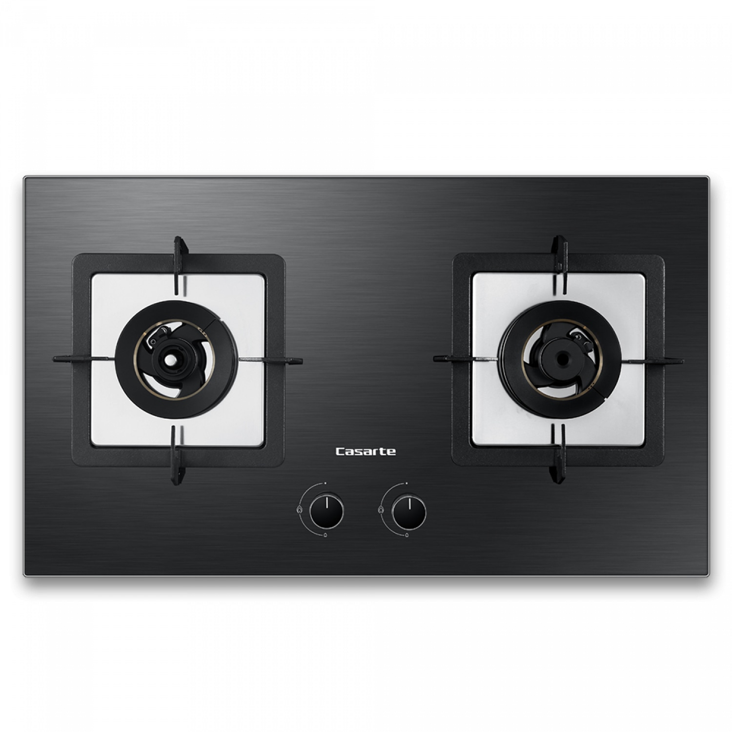 Casarte เตาแก๊สแบบฝังหน้ากระจก 2 หัวเตา TCKGH-C5G76 สีดำ