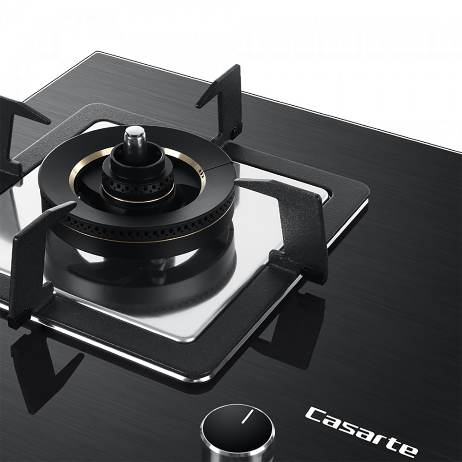 Casarte เตาแก๊สแบบฝังหน้ากระจก 2 หัวเตา TCKGH-C5G76 สีดำ