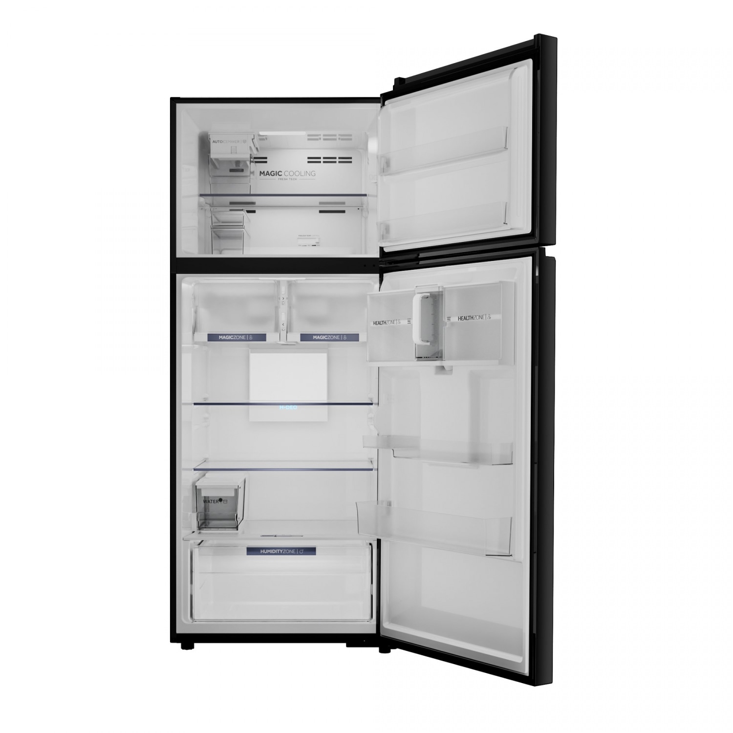 HAIER ตู้เย็น 2 ประตู ขนาด 16.7 คิว รุ่น HRF-490IWMGU1 สีน้ำเงินกระจก