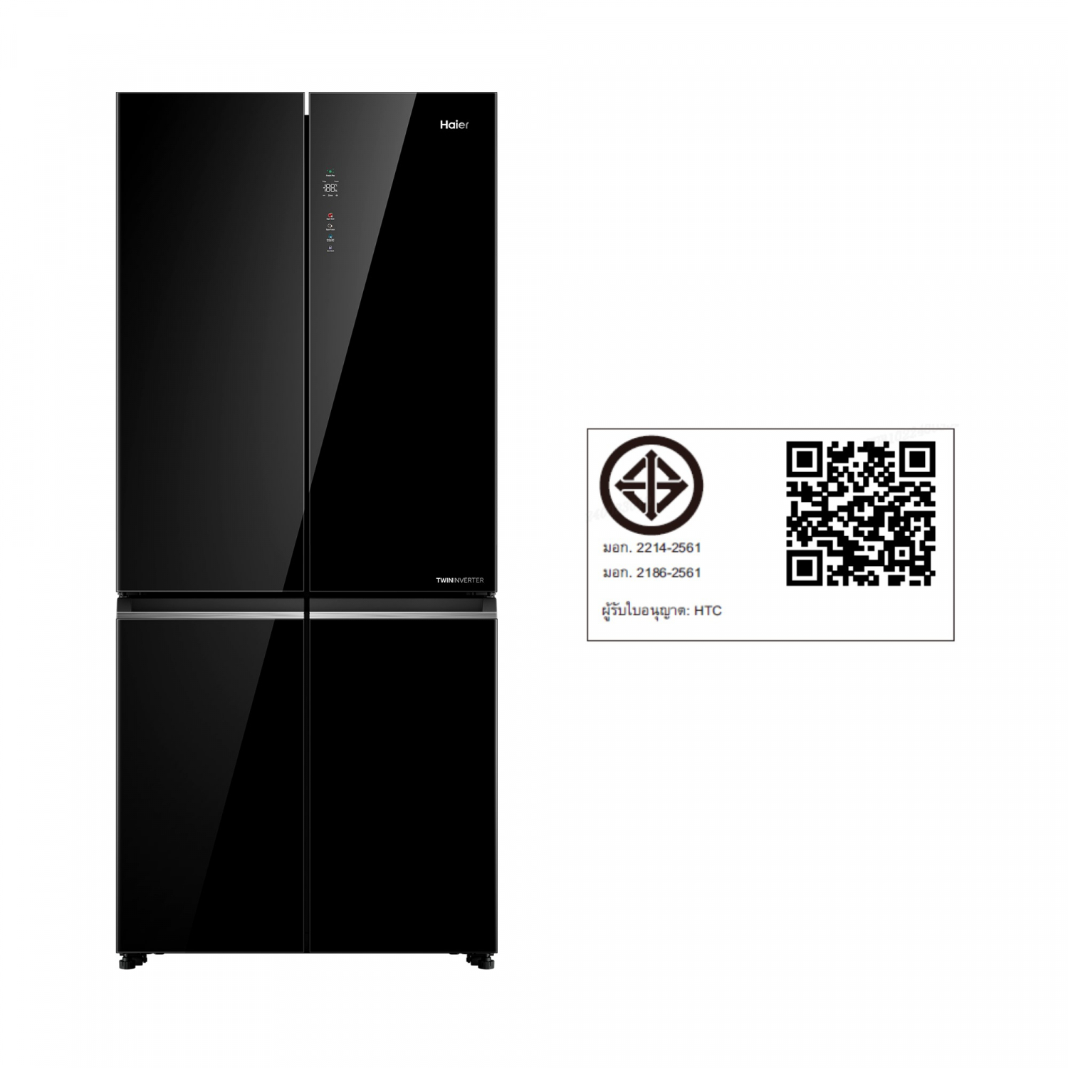 HAIER ตู้เย็น MULTI DOOR รุ่น HRF-MD539GBT ขนาด 18.7 คิว สีกระจกดำ