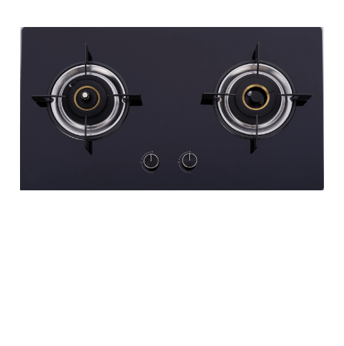 HAIER เตาแก๊สแบบฝังหน้ากระจก 2 หัวเตา HGH732KF-B2 สีดำ