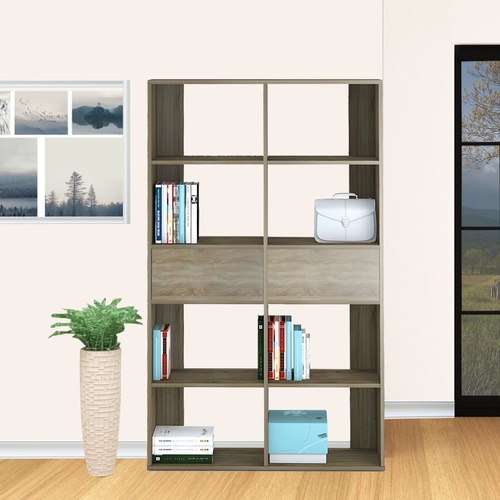DELICATO ชั้นอเนกประสงค์ 2 ลิ้นชัก 90X29X180ซม. สีบีช