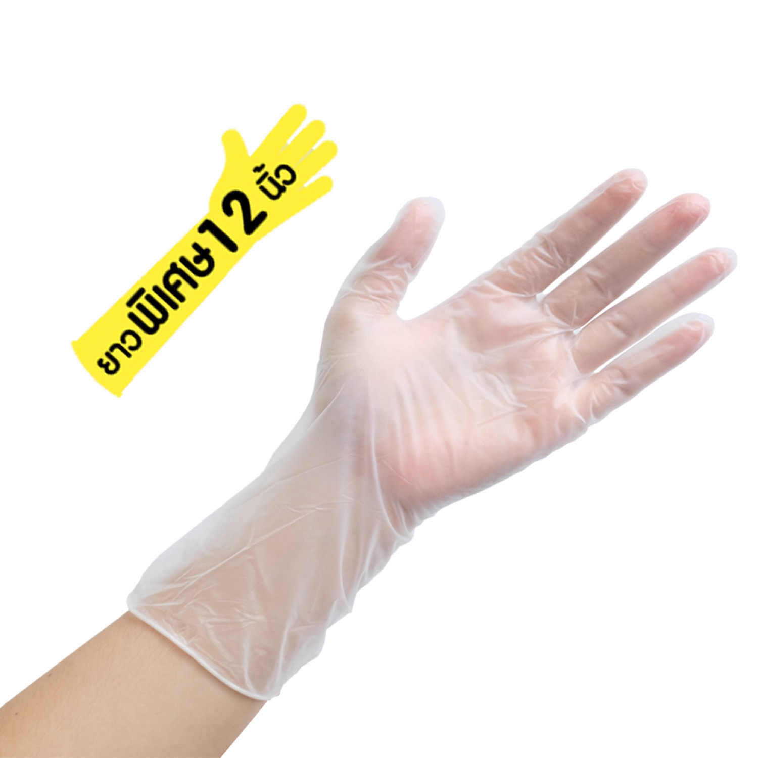 Poly-Brite ถุงมือพลาสติกไวนิล Size L รุ่น 961HL (100 ชิ้น/กล่อง)