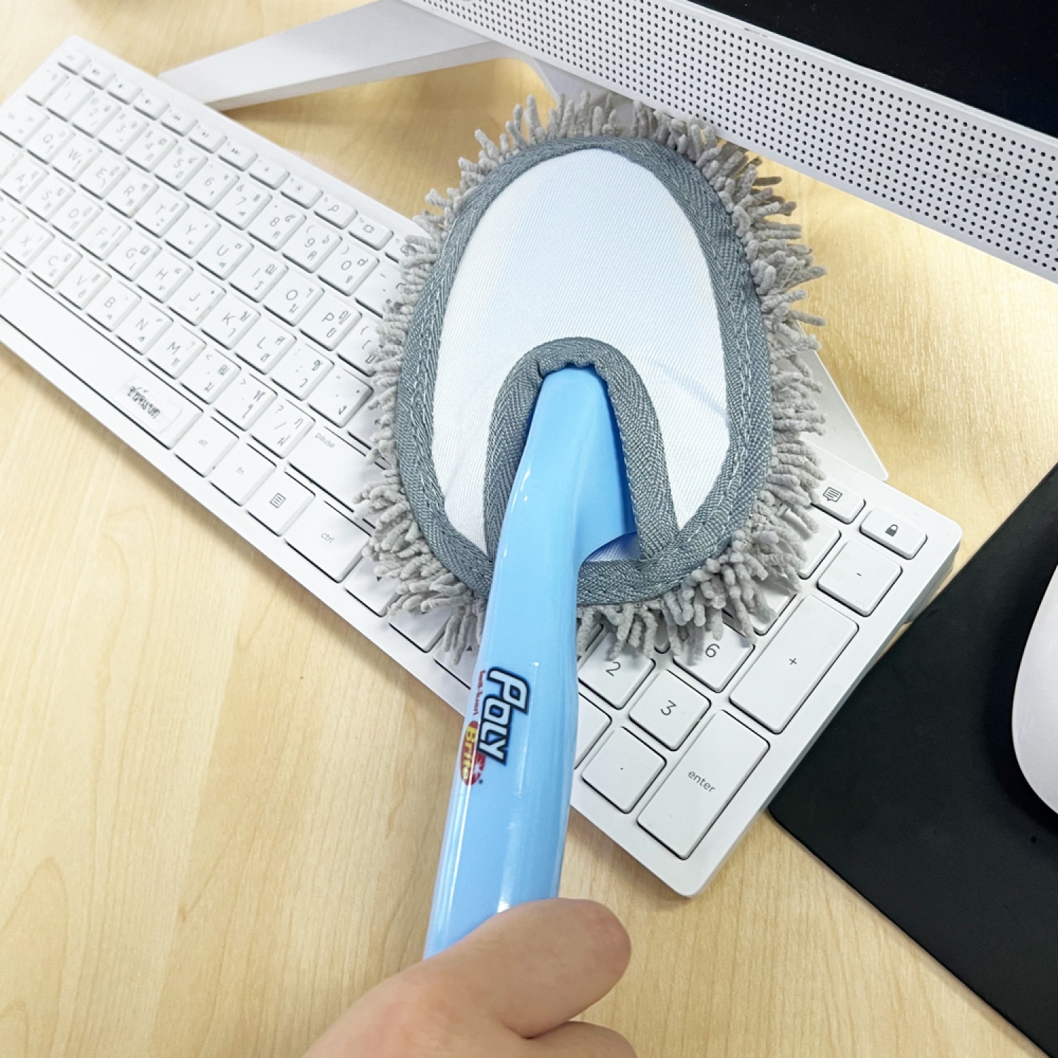 Poly-brite ไม้ปัดฝุ่นเตารีด ผ้าไมโครไฟเบอร์ รุ่น mini-5165-41D