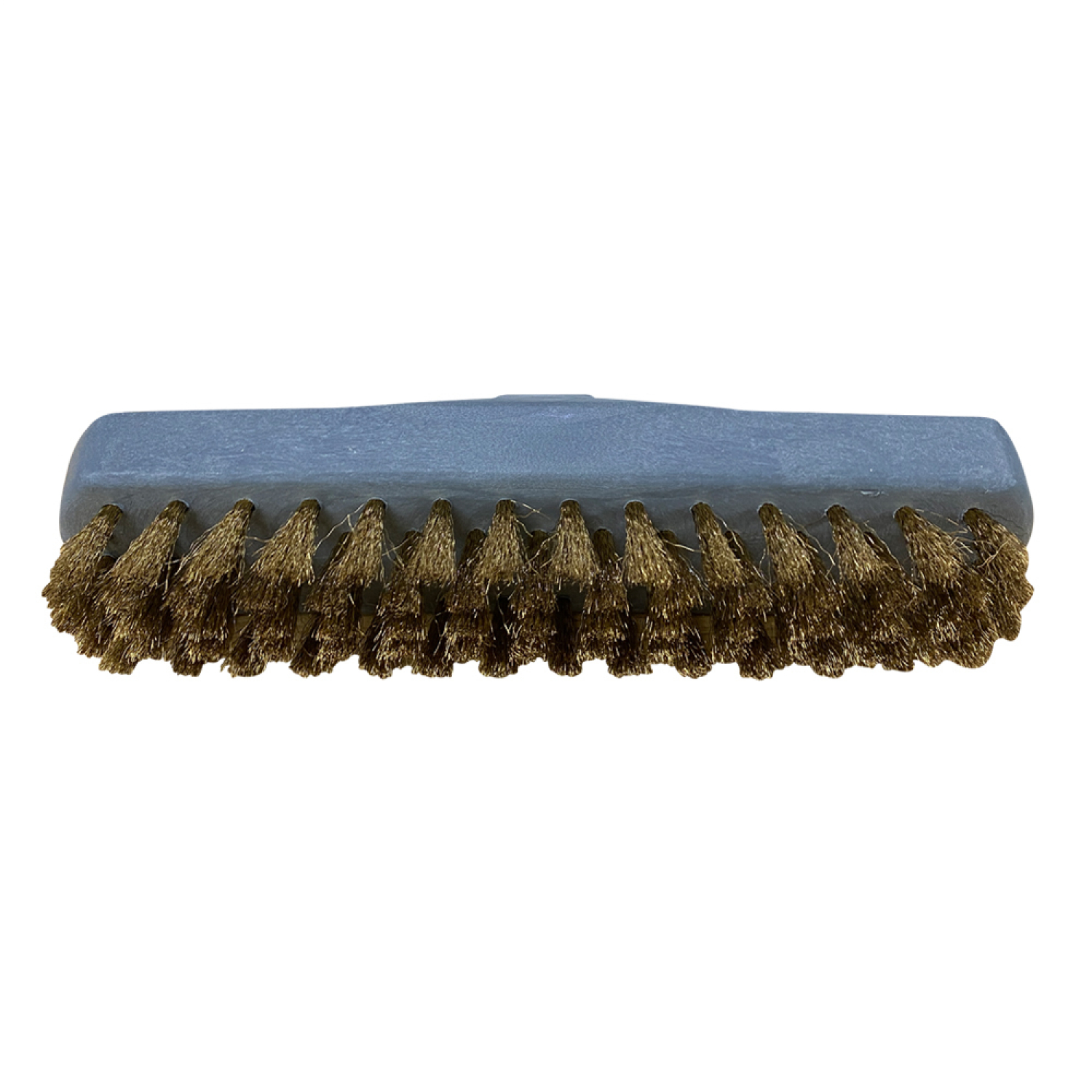 Poly-Brite แปรงขัดพื้นพลาสติก ขนทองเหลือง ด้ามยาว รุ่น 5300-1D สีเทา