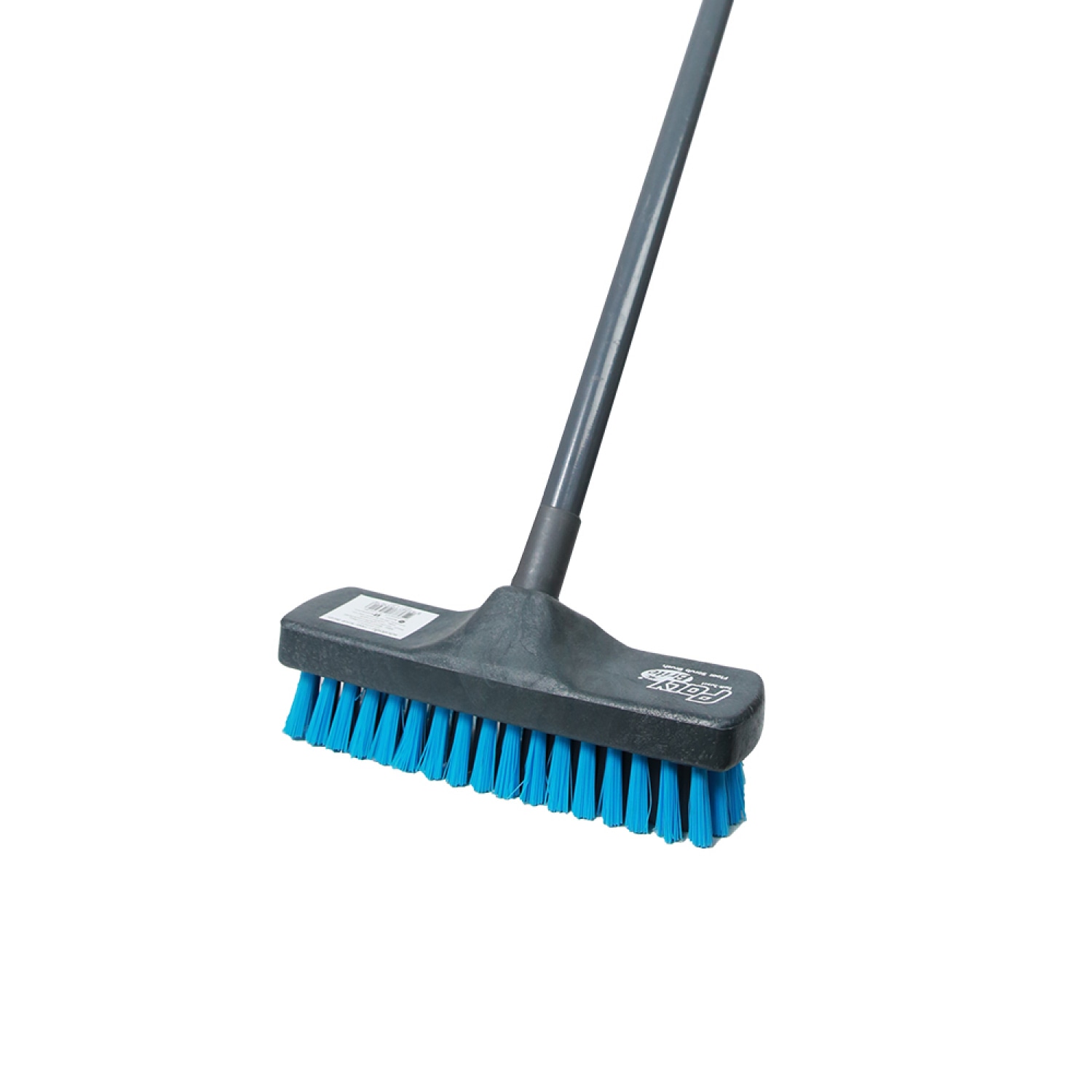 Poly-Brite แปรงขัดพื้นขนพลาสติก ด้ามยาว 120 ซม. รุ่น 5301-1D สีเทา-ฟ้า