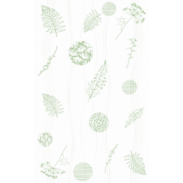 Marbella กระเบื้องเซรามิคปูผนัง 10x16 นิ้ว รุ่น ใบระย้า (MB) Gloss (10P)