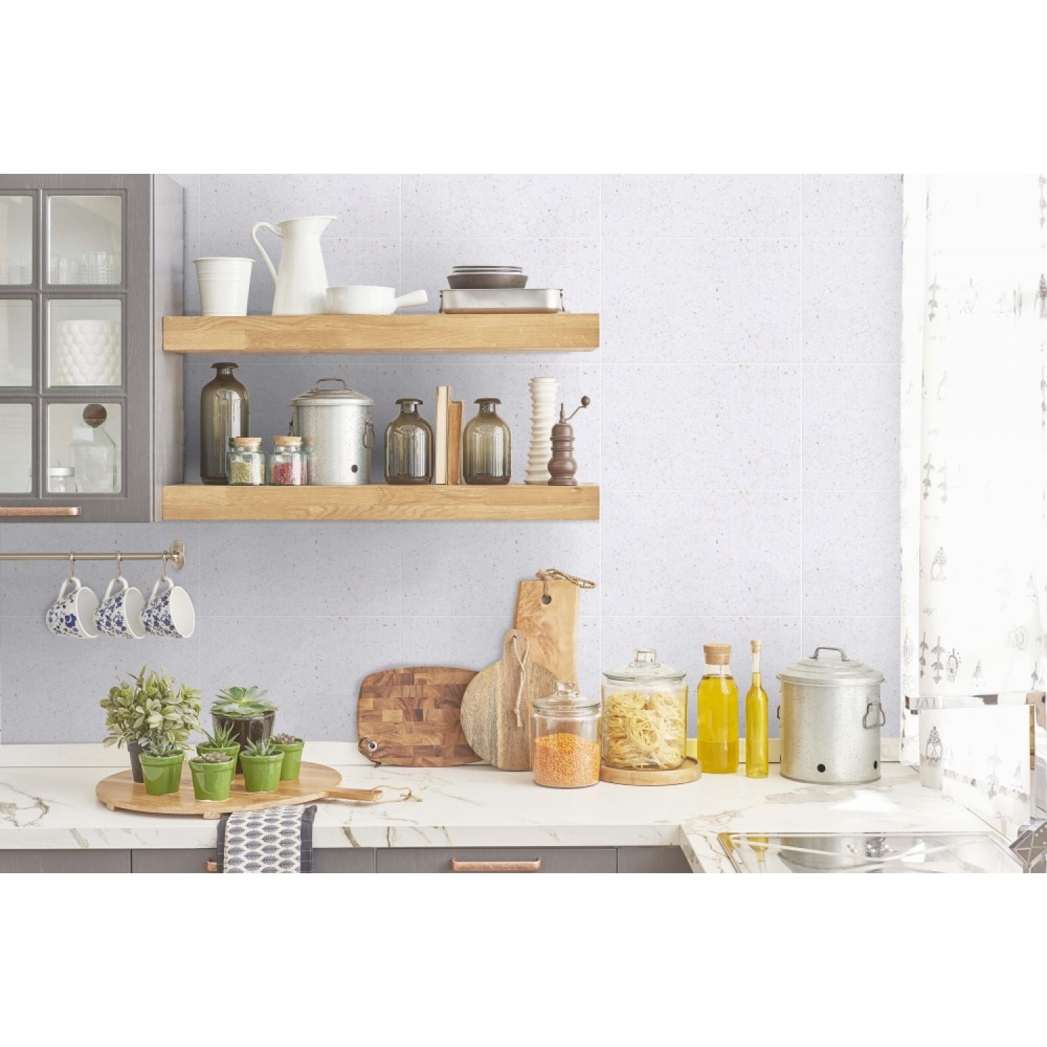 Marbella 10x16 กระเบื้องปูผนัง รุ่น มณีนพเก้า ขาว (MB)(10P) Gloss A