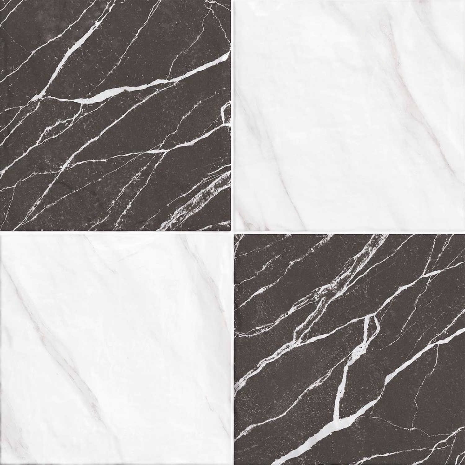 Marbella กระเบื้องเซรามิคปูพื้น 16x16 นิ้ว รุ่น อัลวิน ขาว Matt (6P)