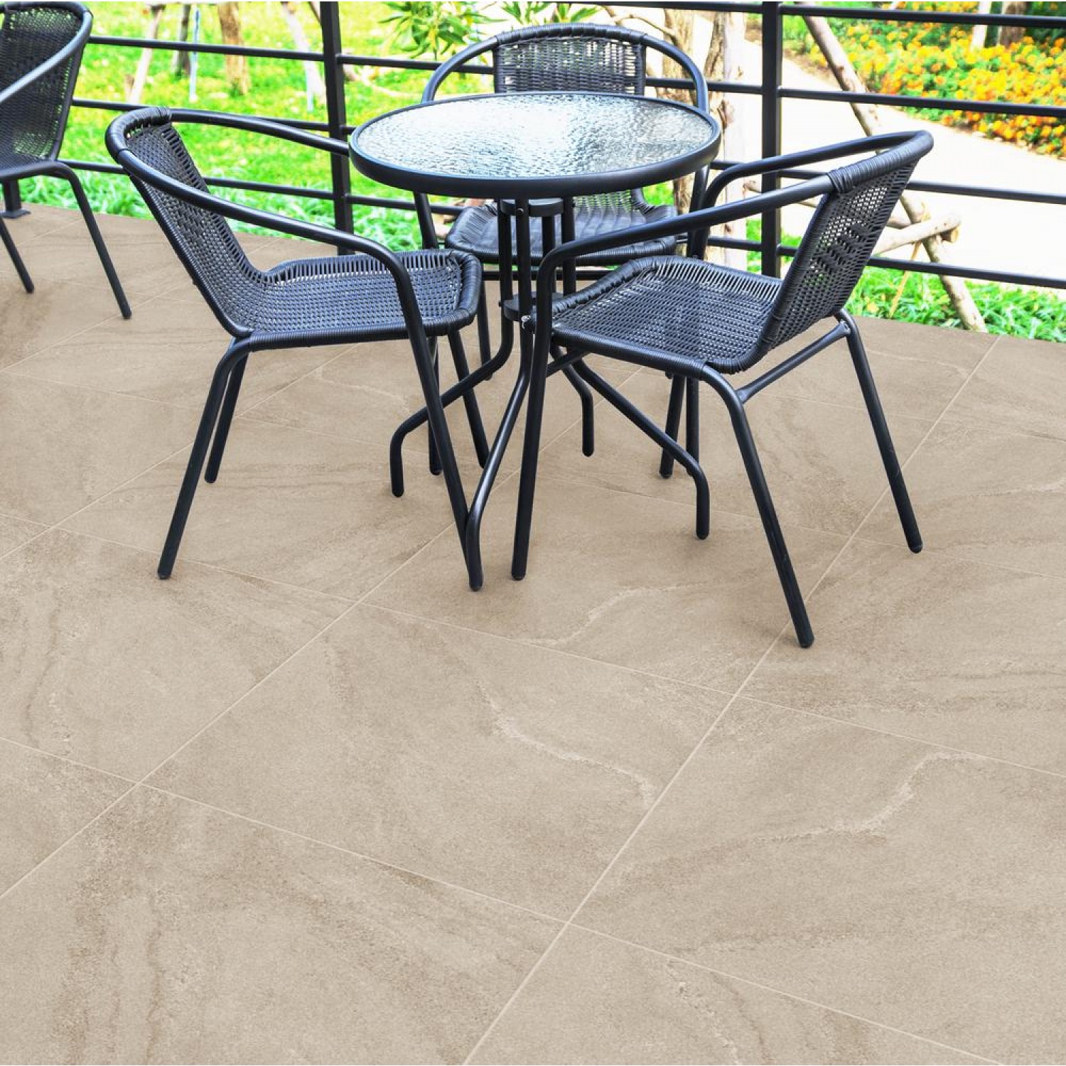 Marbella กระเบื้องเซรามิคปูพื้น 60x60 ซม. ควินตั้น เบจ Matt Random R/T (4P)