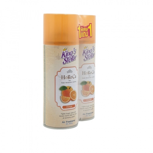 KINGS STELLA สเปรย์ปรับอากาศ กลิ่นส้ม 300 มล. รุ่น โฮเรกา  (1 แถม 1 )