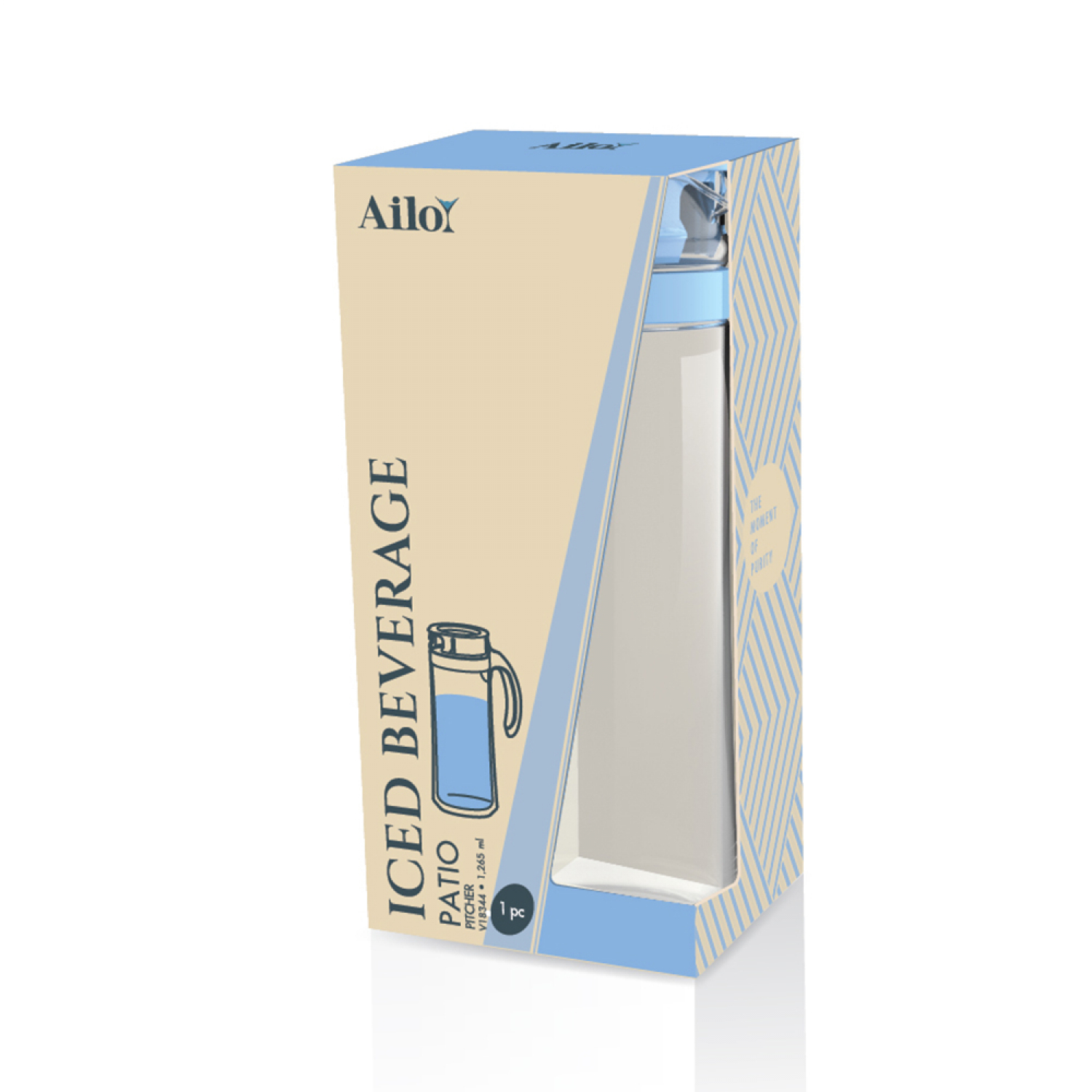 AILO เหยือกน้ำ Vella Blue 1,265 ml 