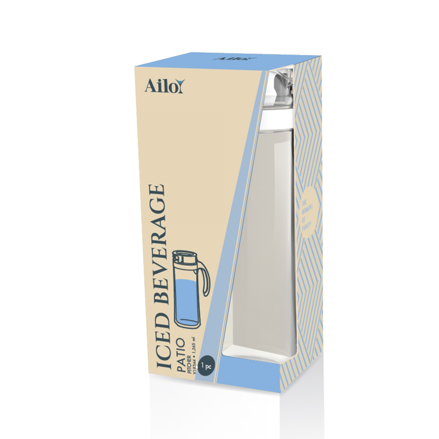 AILO เหยือกน้ำ Vella White 1,265 ml
