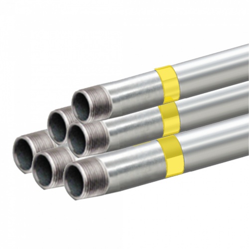 ท่อประปาเหล็ก-ปลายเกลียว 1นิ้ว S (เหลือง)