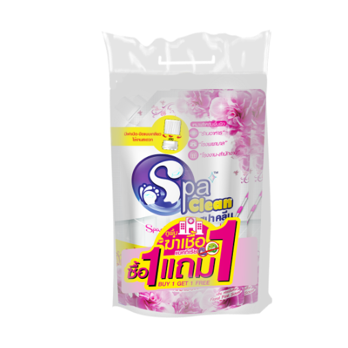 SPACLEAN น้ำยาถูพื้น-ฆ่าเชื้อ กลิ่นฟลอรัลพิ้งค์ ขนาด 700 มล. แพ็ค 1 แถม 1