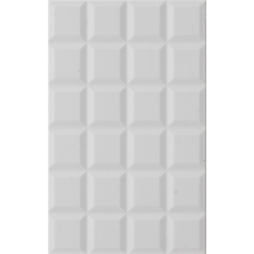 Marbella กระเบื้องเซรามิคปูผนัง 10x16 นิ้ว สแควร์ ไวท์ D25401 Gloss (15P)