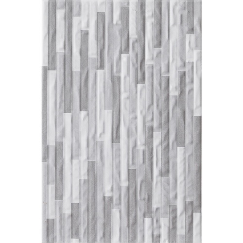 Marbella กระเบื้องเซรามิคปูผนัง 20X30 ซม. ไมกา สโตน เกรย์ PB138A Gloss (25P)