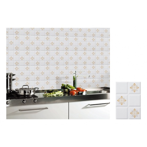 Marbella กระเบื้องเซรามิคปูผนัง 20X30 ซม. กาสะลอง-ขาว SF2305 Gloss (25P)