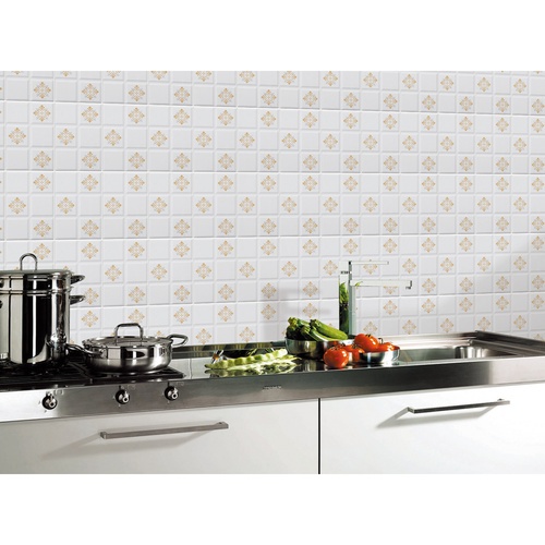 Marbella กระเบื้องเซรามิคปูผนัง 20X30 ซม. กาสะลอง-ขาว SF2305 Gloss (25P)