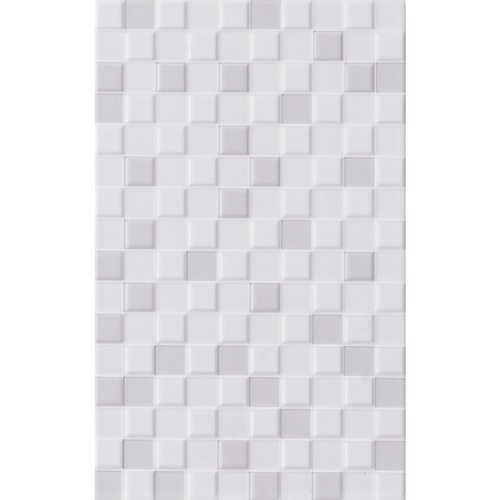 Marbella กระเบื้องเซรามิคปูผนัง 10x16 นิ้ว ลิเวีย ไวท์ รุ่น LDR01 Satin (15P)