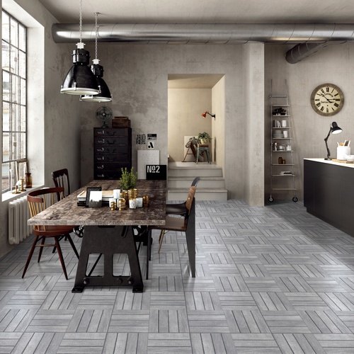 Marbella กระเบื้องเซรามิคปูพื้น 60x60 ซม. คลิก-เกรย์ A-6605 Matt (4P)